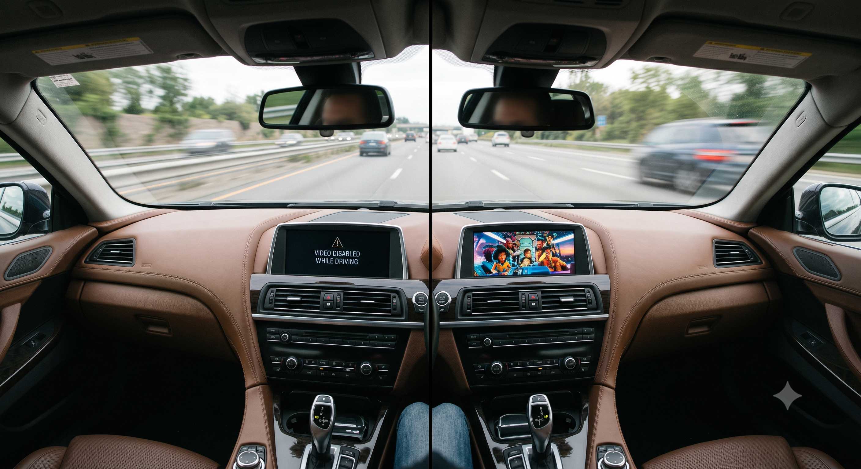 iDrive 비디오 인 모션 주행락 해제 코딩 전후